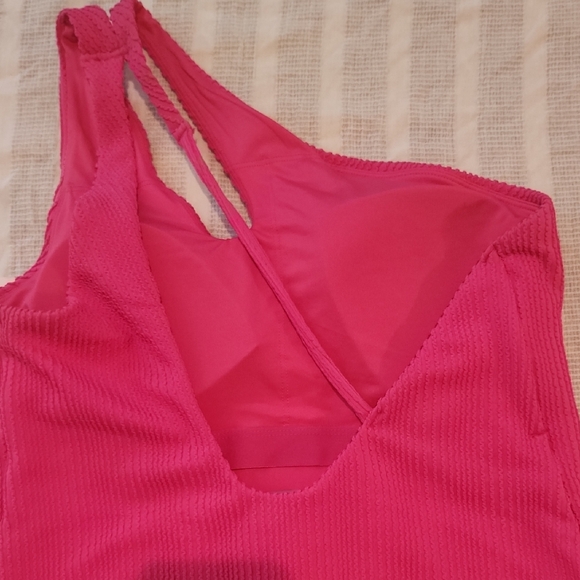 Old Navy Pink One-Shoulder One Piece Swimsuit - Picture 5 of 5